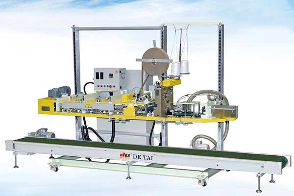 Конвейерный запайщик бумажных мешков с функцией зашивания
