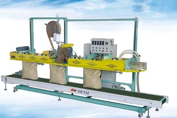 Конвейерный запайщик бумажных мешков с функцией зашивания